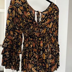 Floral Bohemian Women's Top